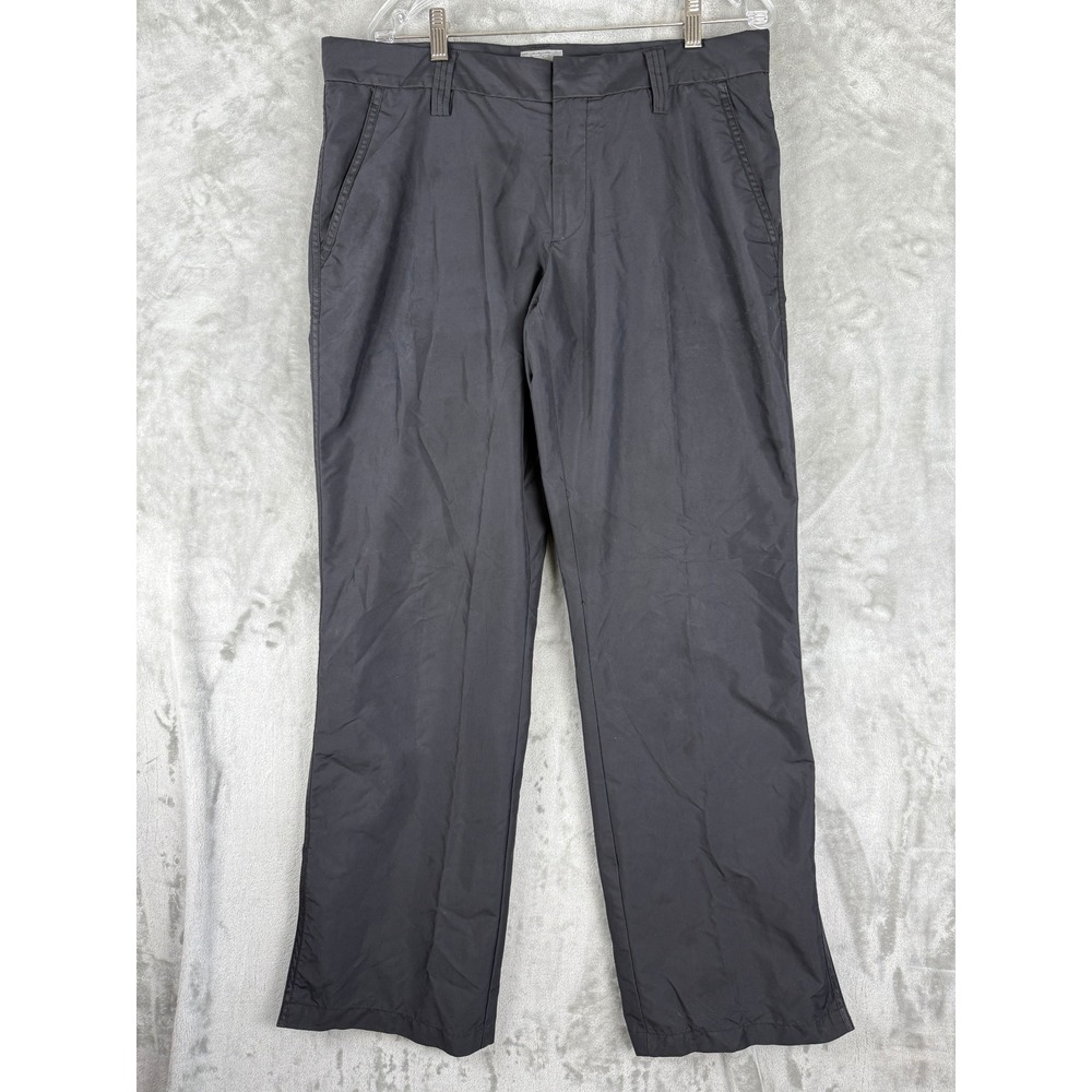 JLindeberg Men's Black Polyester Golf Pants Size 34x34 Full Zip‎ Ankle